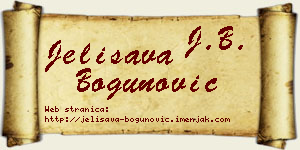 Jelisava Bogunović vizit kartica
